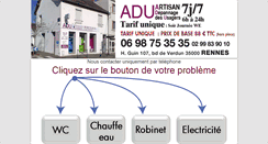 Desktop Screenshot of depannage-electricite-plomberie-rennes.fr