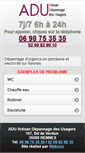 Mobile Screenshot of depannage-electricite-plomberie-rennes.fr